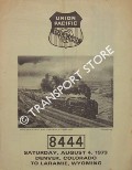 Union Pacific 8444 - Saturday, August 4, 1973 Denver, Colorado, to Laramie, Wyoming by National Railway Historical Society